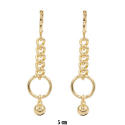 Kolczyki CM miedź pozłacana 14k - MF41533